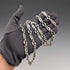 American vintage sterling silver multi-fancy link chain necklace 92cm 80g